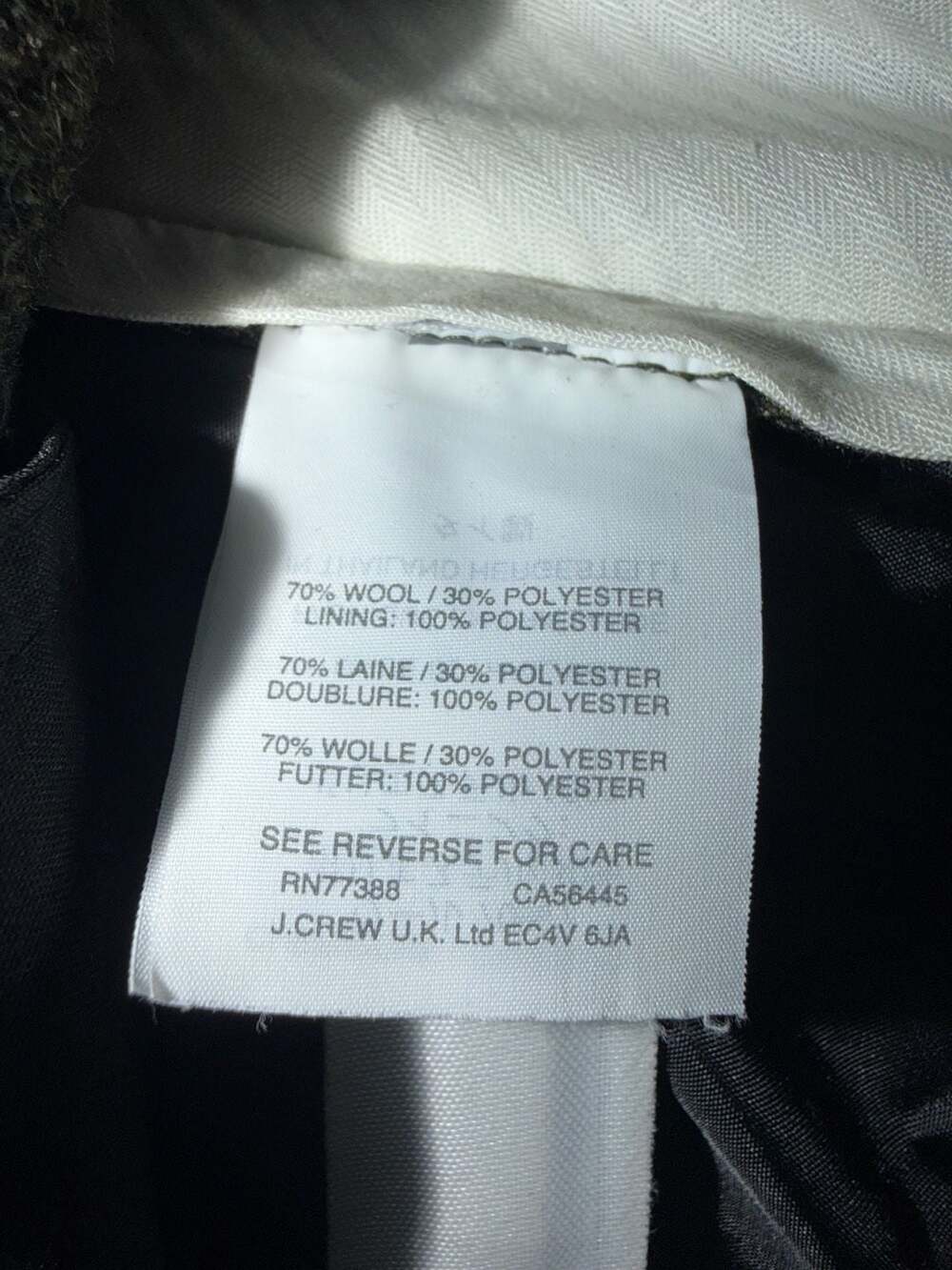 J.Crew Bowery Slim-fit Pant Size 33x32 Green Wool Blend - Picture 9 of 9